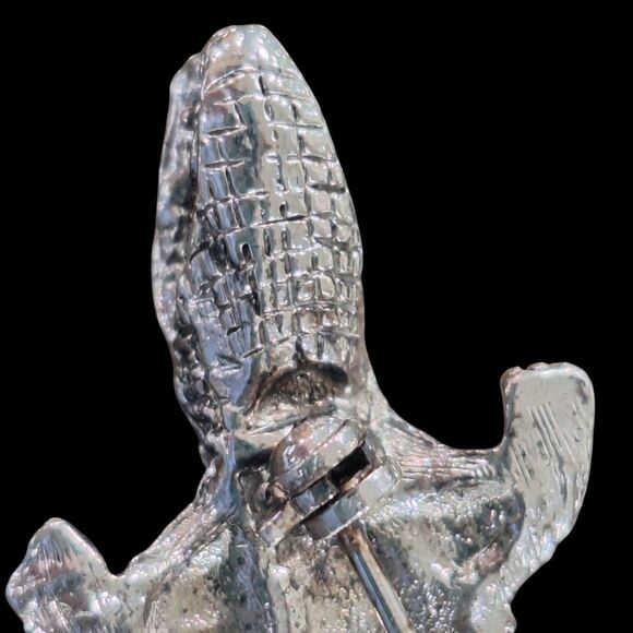 Crystal Gator Croc Brooch Lizard Salamander Gecko Chameleon Alligator Lapel Pin - Picture 8 of 15